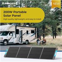 200W Portable Solar Panel N-TypeFoldable w/ USB for Power station Phones Camping