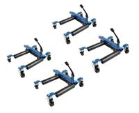 4x 1500lb Hydraulic Wheel Dolly Skates Car Vehicle Positioning Tyre