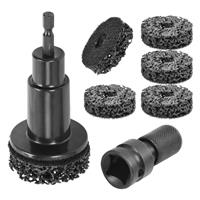 7Pc Wheel Stud Removal Tool Wheel Hub Cleaning Tool Portable Rust Remover Superb
