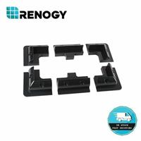 Renogy Solar Panel Corner Mounting Bracket ABS Drill-Free Mount for Roof RV Boat
