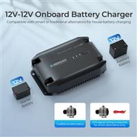 Renogy 20A 12V DC to DC Battery Charger Lithium AGM Gel Dual Battery Maintainer