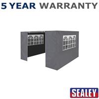 Sealey Dellonda Premium Walls/Doors/Windows for Gazebo Fits 2 x 2m Grey DG145