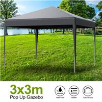 Pop Up Gazebo 3 x 3m Folding Event Shelter 50+ UV Protection Canopy Garden Tent