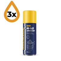 3x 200ml Mannol 9898 M40 Multifunction Lubricant/Penetrating Spray