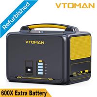 VTOMAN Jump 600X Extra Battery 640Wh or Jump 600X Portable Power Station Camping