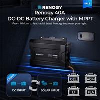 Renogy 40A DC-DC Battery Charger with MPPT Solar /Alternator Dual Power