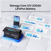 Renogy 200Ah 12V LiFePO4 Lithium Battery w/ Bluetooth, BMS & IP65 for Caravan