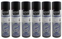 U-Pol Power Can SATIN BLACK Paint 500ml x 6 Car Spray Aerosol