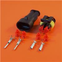 Genuine AMP 2 Way Pin Superseal Electrical Waterproof Connector - 1.5-2.5mm Wire