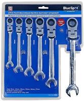 6pc Flexible Head Ratchet Spanners 8-17mm Flexi Head Ratchet Combination Spanner