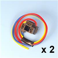 2 x H4 3 Pin Headlight Replacement Repair Bulb Holder Connector Plug Wire Socket