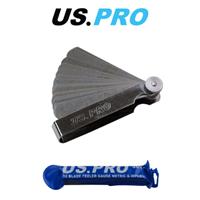 US PRO 32 Blade Leaf Dual Marked Metric and Imperial Feeler Gauge 5867