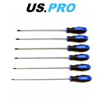 US PRO 6PC Extra Long Star Torx Screwdriver Set 250mm T10 - T30 1591