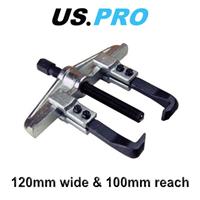 US PRO 2 Jaw Sliding Arm Gear Puller 120mm Wide & 100mm Reach 5151
