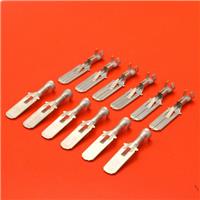 12 x Male Tin Plated Brass Spade Terminals for 6.3mm Multi Connectors by Tyco/TE