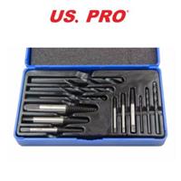 US PRO 12PC Damaged, Chewed Stripped Screw & Bolt Extractor & Drill Bit Set 2601