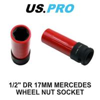 US PRO 1/2" Drive 17MM Mercedes Wheel Nut Socket 1483