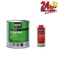 U-Pol 2K 1.25L High Build Paint Primer GREY S2025 S2030 Fast Hardener Upol