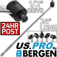 US.PRO BREAKER BAR 1/2" Drive 24" 600mm Long Strong Arm Power Bar Wheel Wrench