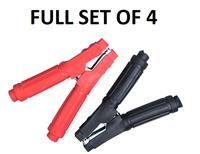 4 x 600 AMP JUMP LEAD CLAMPS FULLY INSULATED CROCODILE CLIPS booster car van