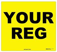 REAR 9X7 MOT UK Road Legal Motorcycle Van Reg Registration Number Plate