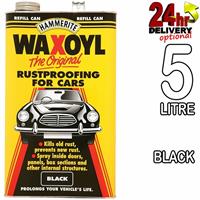 Hammerite 5litre Black Refill WaxOyl Rust Eliminator Proof Prevention Covering