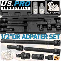 US PRO INDUSTRIAL 1/2Dr IMPACT Adapter Extension Bars Set UJ Step Up/Down 3464