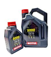 Motul 5000 10W-40 4T Motorcycle Engine Oil 10W40 4L + 1L FREE = 5 Litres 5L
