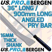 US PRO Pry Bar 36 Extra Long Angled Hammer Through HEAVY DUTY JEMMY CROW PRY HD