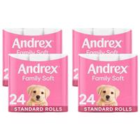 Andrex Toilet Rolls x96 Gentle Clean Fragrance-Free 2 Ply Toilet Paper