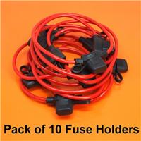10 x Inline Fuse Holder to Accept 12V 30A Mini Blade Fuses Splash Proof Car Bike