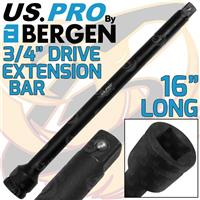 US PRO 3/4" Drive Impact Extension Bar 16" Long 400mm Extra Long Reach Exts Bar