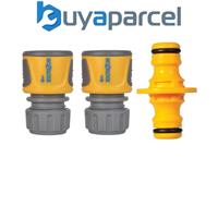 Hozelock 2070 Hose End Connector 2166 & Hozelock Double Male Connector 2291