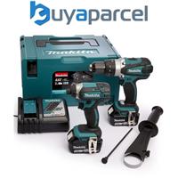 Makita DLX2145TJ 18v LXT DHP458 Combi Drill + DTD152 Impact Driver 2 x 5.0AH