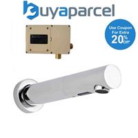 Deluxe Wall Mounted Round Infrared Sensor Tap Automatic Basin Spout Infra-red