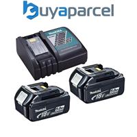 Makita BL1850 DC18RC 2 x Battery and Charger Kit 2x Batteries Genuine BL1850B