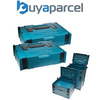Makita MAKPAC Pack of 2 x Stacking Connector Tool Cases Type 1 396 x 296 x 105