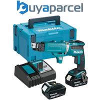 Makita DFS452FJX2 18v Brushless Collated Autofeed Drywall Screwdriver -2 x 3.0ah