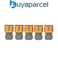 5 x Hozelock 2185 2075 Waterstop Aquastop Connector 1/2in 13mm Hose Pipe
