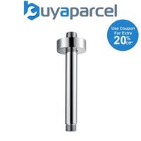 Chrome Round Short Ceiling Shower Arm Brass Body Finish 120mm