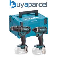 Makita DLX2131 18v Twin Pack DHP482Z Combi Drill Impact Driver DTD152Z + Makpac