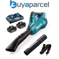 Makita DUB362 Twin LXT 18v 36v Brushless Turbo Leaf Blower 2 x 6.0ah +Charger