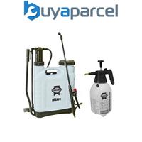Faithfull Pressure Knapsack Sprayer 16 Litre FAISPRAY16 & 2 Litre Hand Sprayer
