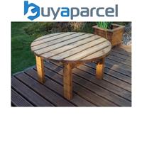 Charles Taylor Wooden Garden Round Circular Side Coffee Table
