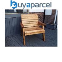 Charles Taylor Wooden Garden Large Grand Seat Chair Armchair