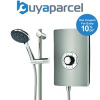 Triton Aspirante 9.5KW Gun Metal Electric Shower - Includes Head + Riser