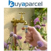 Hozelock 2041 Pro Metal Threaded Tap Hose Pipe Connector 3/4" & 1/2" Adaptor