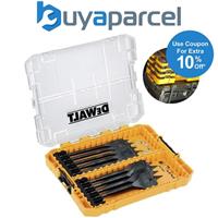 DeWalt DT70751 Flat Wood Spade Bit Set 9 Piece 12mm - 32mm + Tough Case Tstak
