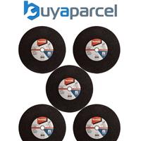 5 x Makita B-10665 Abrasive Chop Saw Wheel Metal Cut 355mm x 3 x 25.4mm - 2414EN