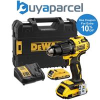 Dewalt DCD709D2T 18v XR Brushless Compact Combi Hammer Drill Tstak - 2 x 2.0ah